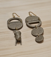 Earrings &quot;Golden Cat&quot;